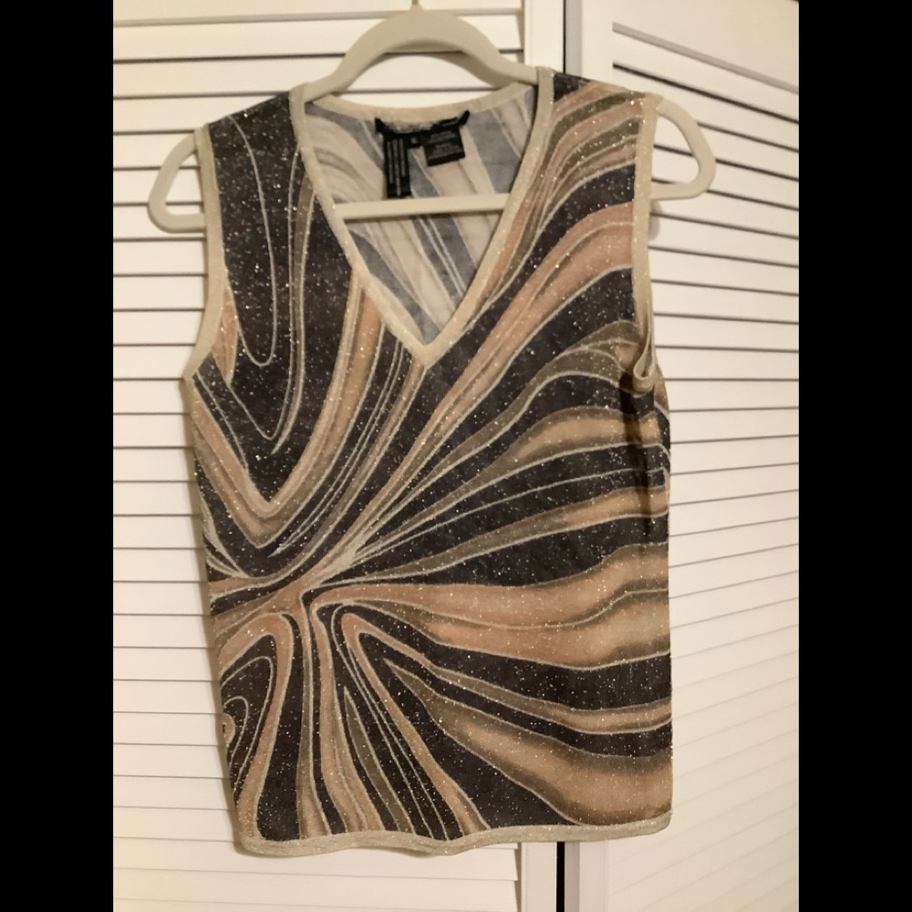 #1 Sheer sexy and shimmery sleeveless  knit